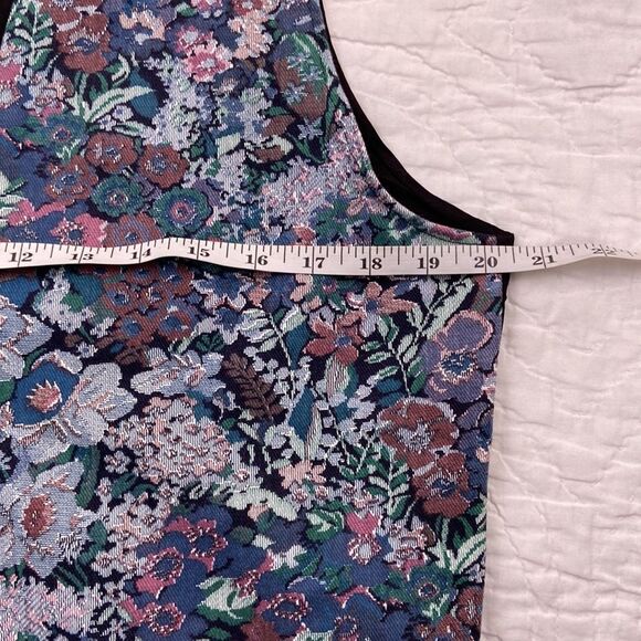 Vintage Floral Patterned Vest size Large - Picture 6 of 7